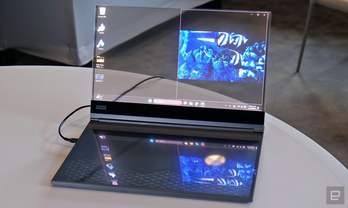 Lenovo Project Crystal: esta laptop con pantalla transparente será el  futuro de las portátiles