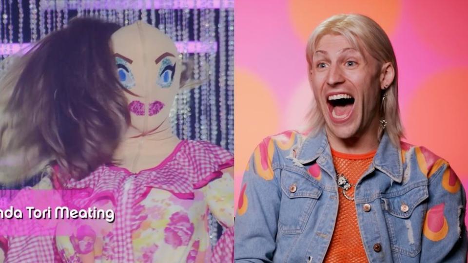 Amanda Tori Meating on RuPaul's Drag Race season 16 episode 1