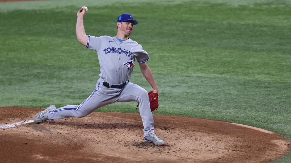 Blue Jays starter Chris Bassitt has hit a midseason road speed bump recently. (John Bunch/Icon Sportswire via Getty Images)