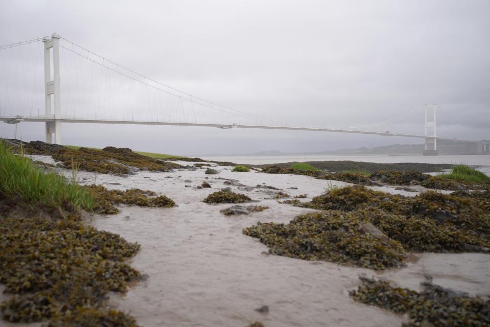 The Severn Crossing as Storm Evert gathered pace (Ben Birchall/PA) (PA Wire)