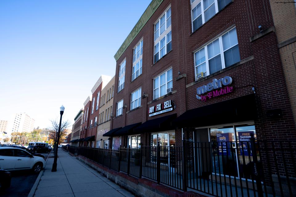 The two retail blocks along Linn Street are already home to various businesses, but as of 2022, only 67% of the units were occupied. A community-based grocer hopes to take over some of the units to serve what's now a food desert.