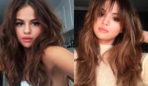 <p>Selena’s ditched her trademark bouncy waves and is now debuting a fringe. As anyone who has taken the plunge into fringe territory knows it’s an uncertain business but Selena looks absolutely bangin’. <i>[Photo: <a href="https://www.instagram.com/p/BEALzcXOjGc/?taken-by=selenagomez" rel="nofollow noopener" target="_blank" data-ylk="slk:Selena Gomez/;elm:context_link;itc:0;sec:content-canvas" class="link ">Selena Gomez/</a> <a href="https://www.instagram.com/p/BGXq0J1DzDu/" rel="nofollow noopener" target="_blank" data-ylk="slk:Marissa Marino;elm:context_link;itc:0;sec:content-canvas" class="link ">Marissa Marino</a>/ Instagram]</i></p>