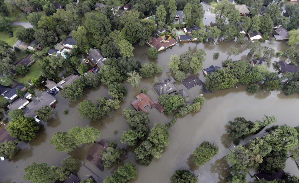 Dramatic aerial views of the flooding in Harvey’s aftermath