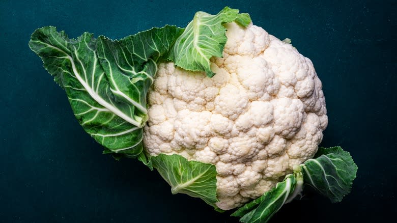 Cauliflower with leaves