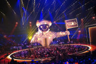 Un plano general de la ceremonia de los Premios MTV a los Videos Musicales, el domingo 12 de septiembre de 2021 en el Barclays Center en Nueva York. (Foto por Charles Sykes/Invision/AP)