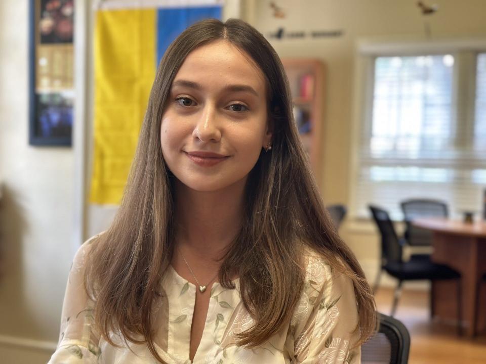 Yuliia Balan, a Ukrainian and graduating senior at Stetson University in DeLand, has plans to pursue a master's degree through Central European University in Vienna and the Bard College campus in New York City.