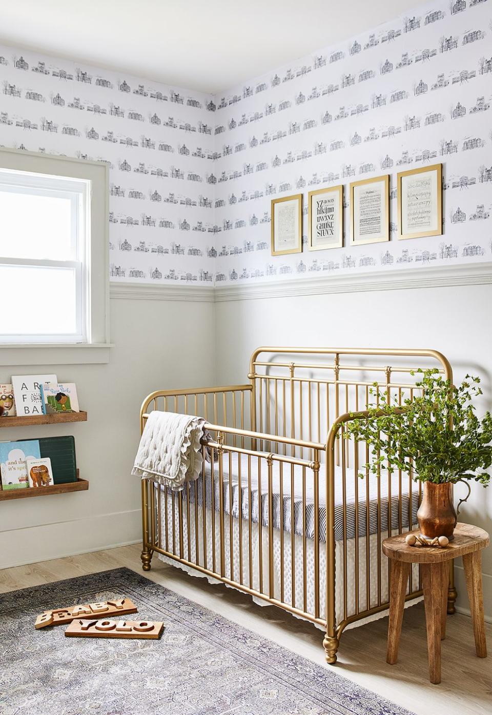 Framed Book Pages Above the Bed