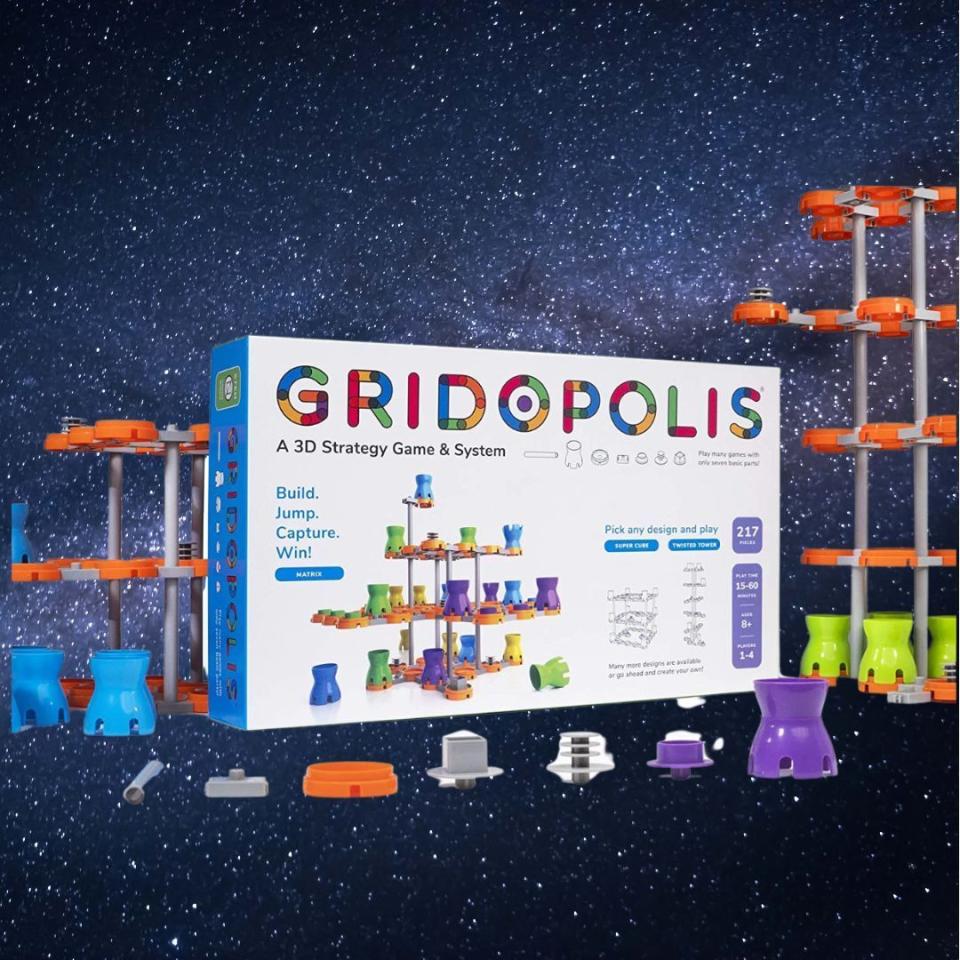 This three-dimensional tabletop game, perfect for the whole family, requires strategy as well as elements of engineering and geometry to play. Players aim to build, modify and expand the grid set while eliminating opponents in order to be the last player standing.You can buy the 3D strategy game for:$49.99 at Amazon$59.95 at Walmart$49.99 at Barnes & Noble