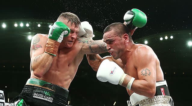 Green triumphed over Mundine in the rematch on a points decision. Photo: Getty Images