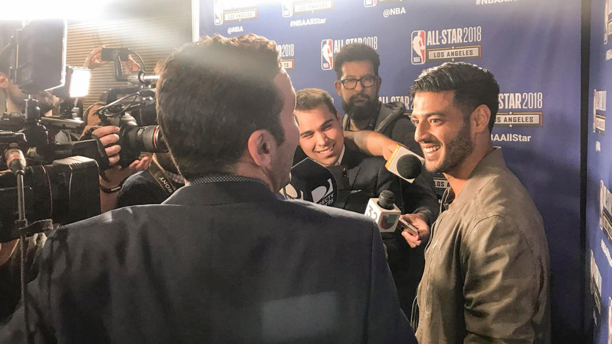 El delantero del LAFC estuvo en el fin de semana de estrellas de la NBA y no temió declarar su verdadero amor. / Foto: Goal