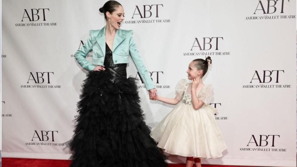 Coco Rocha and her daughter Ioni at the ABT Gala