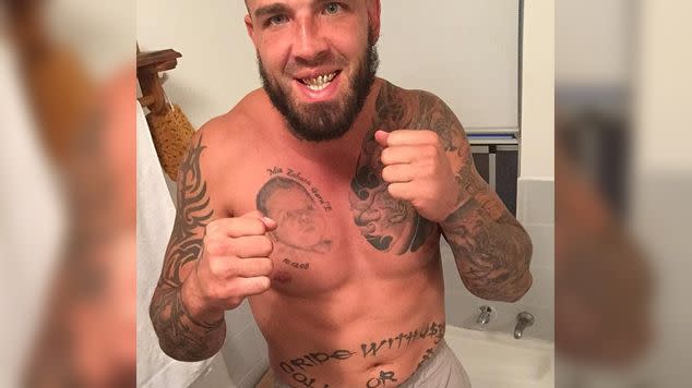 Atkinson is training in the hopes of becoming a UFC fighter. Photo: Facebook