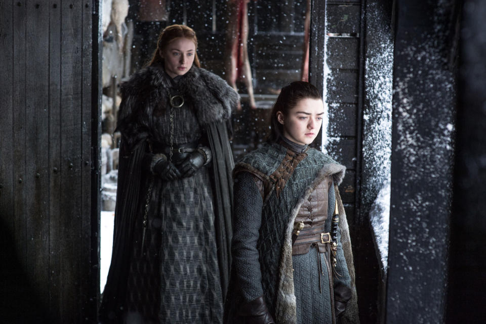 Sansa Stark and Arya Stark