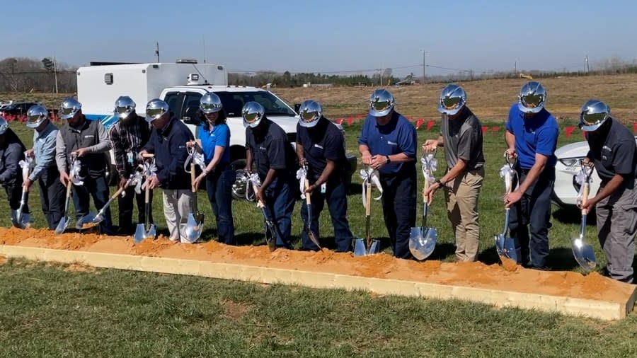 Piedmont Natural Gas officials break ground on the property Wednesday, March 13. (Photo: Piedmont Natural Gas)