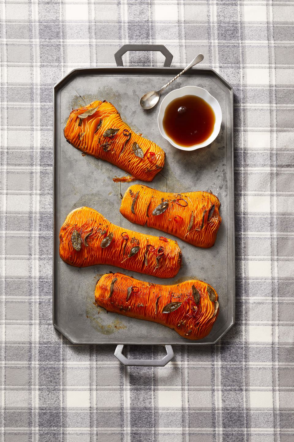 Hasselback Butternut Squash With Maple Brown Butter