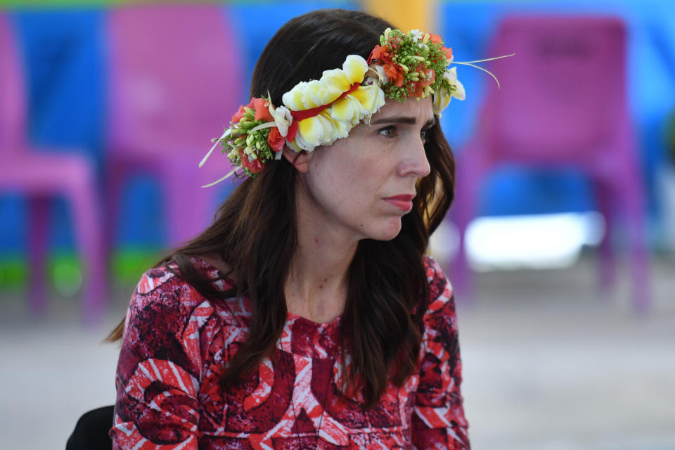 New Zealand Prime Minister Jacinda Ardern at the Pacific leaders forum. Source: AAP