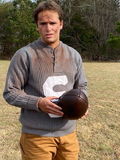 Battle Crews, son of filmmaker David Crews, appears during a re-enactment scene in Unrivaled: 1899 Sewanee.