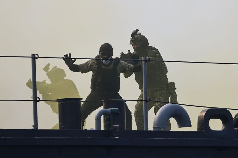 Navy drill ahead of the Lunar New Year in Kaohsiung