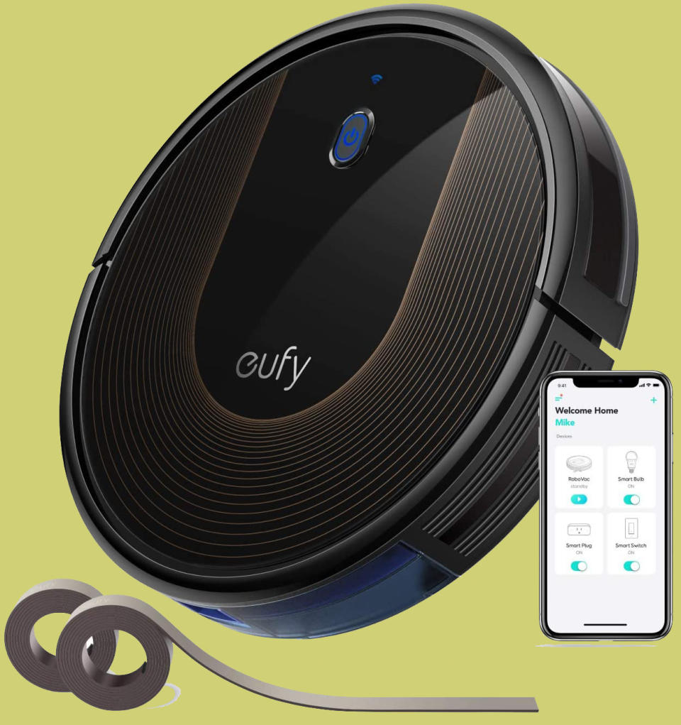 A robot vacuum cleaner called eufy by Anker BoostIQ RoboVac 30C