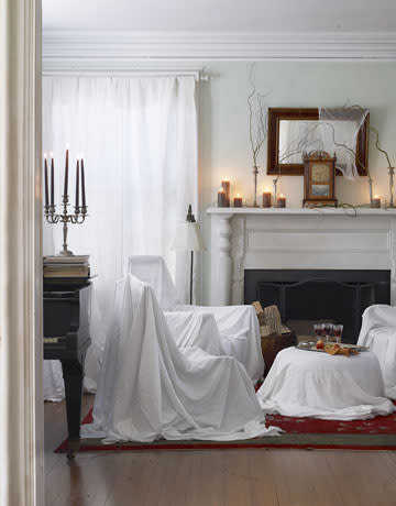 Effortlessly Eerie Living Room