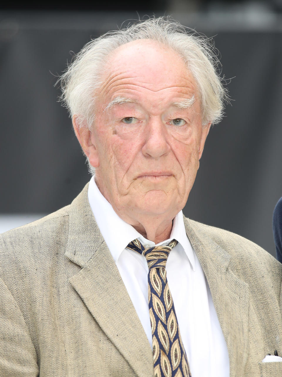 closeup of Michael Gambon