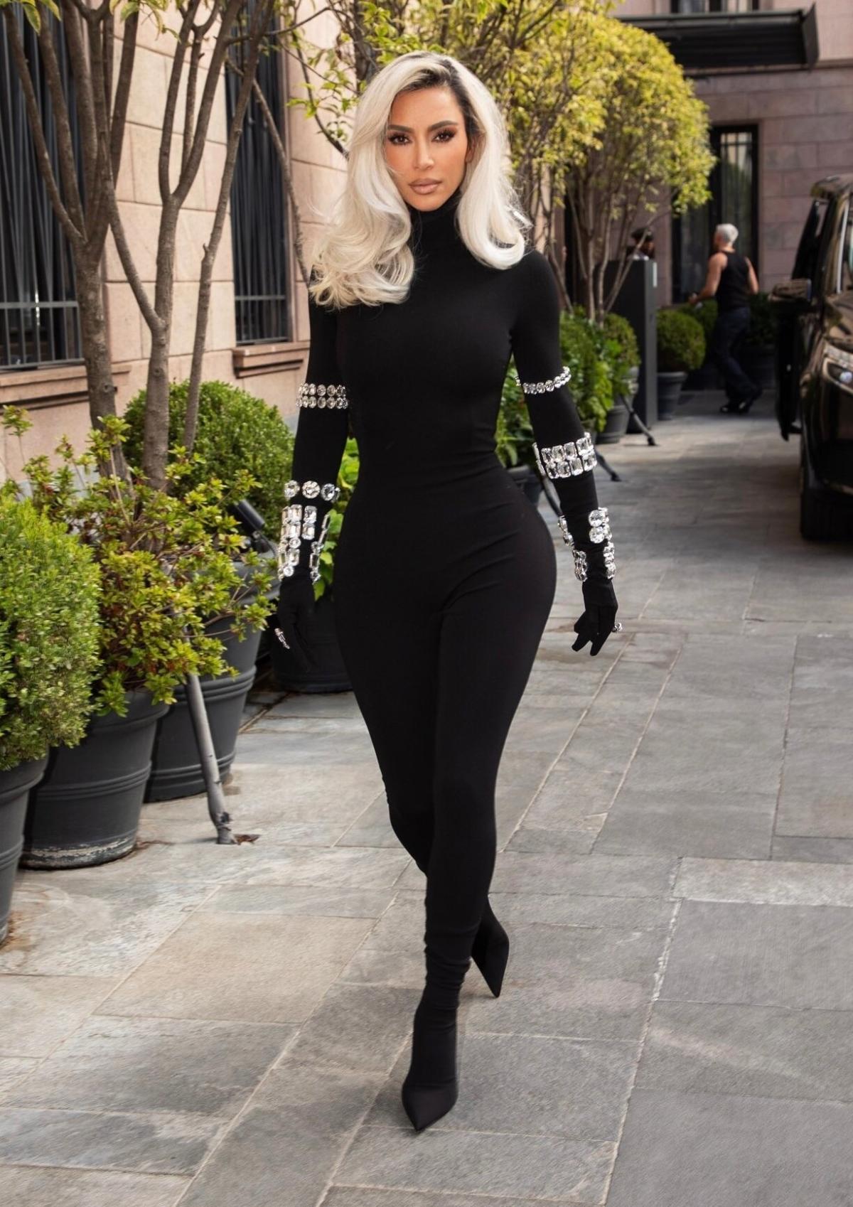 Kim Kardashian steps out in a stunning Dolce & Gabbana catsuit as she  announces a new collaboration - Local News Today