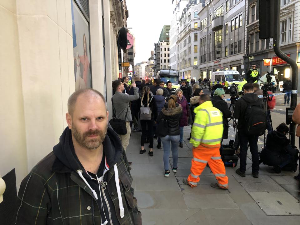 Matthew Gould pictured in Cannon Street on Friday (James Morris)