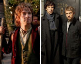 <b>The movie's hero and villain are actually sidekicks </b> <br>Bilbo Baggins (Martin Freeman) and Smaug the Dragon (Benedict Cumberbatch) aren't very friendly in the "Hobbit" films (when have hobbits and dragons ever gotten along, really?), but outside of Middle-earth, the pair get along quite swimmingly. On the BBC television series "Sherlock," Freeman plays war vet doctor John Watson to Cumberbatch's titular detective Sherlock Holmes. Holmes and Watson have always had their ups and downs, but they certainly get on much better than the film's diminutive hero and monstrous, jewel-encrusted, fire-breathing villain.