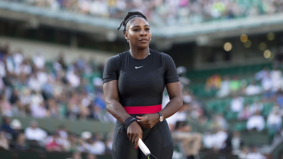 Serena Williams wore the now iconic catsuit at the 2018 French Open. - Tim Clayton/Corbis/Getty Images