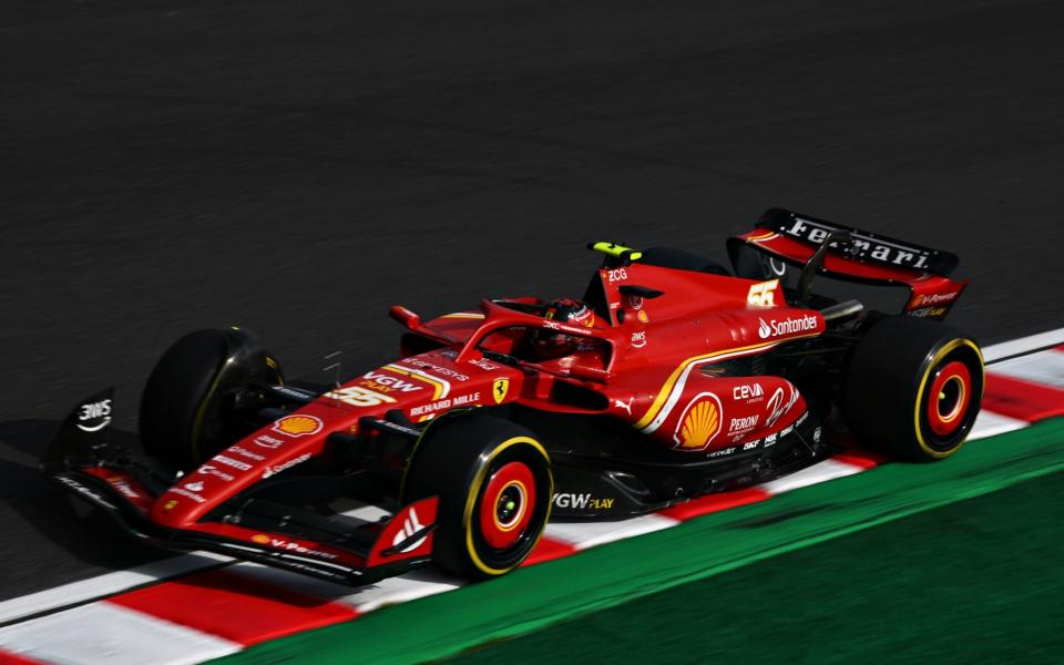 Carlos Sainz of Spain driving (55) the Ferrari SF-24 on track during the F1 Grand Prix of Japan at Suzuka International Racing Course on April 07, 2024 in Suzuka, Japan