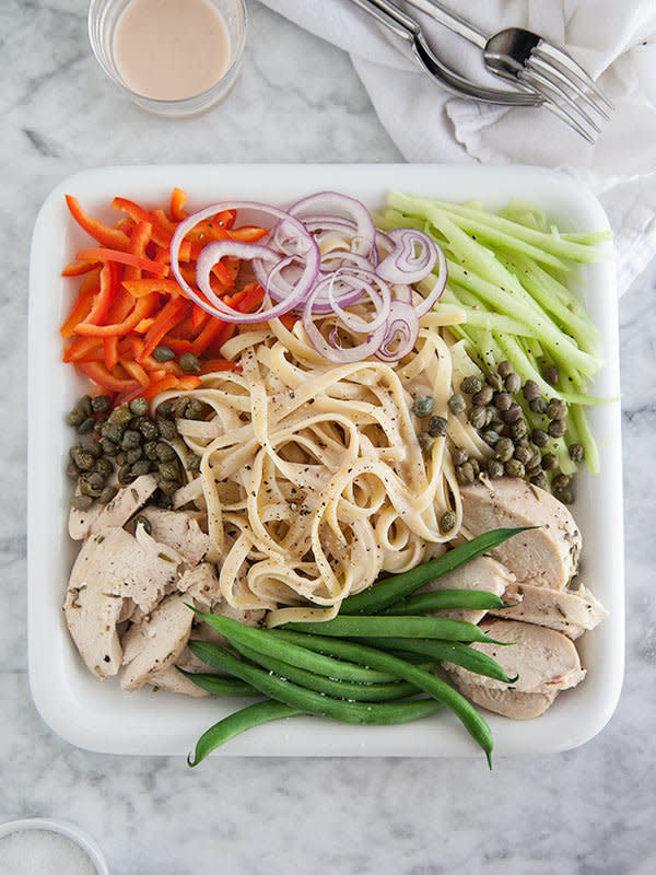 <strong>Get the <a href="http://www.foodiecrush.com/chicken-nicoise-pasta-salad/">Chicken Nicoise Pasta Salad recipe</a>&nbsp;from Foodie Crush</strong>