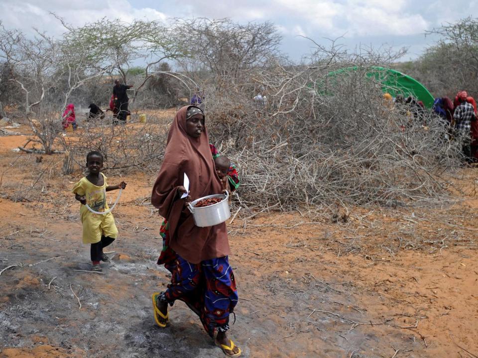 Somalia, a Horn of Africa country of 12 million people, is facing its third famine in 25 years of civil war and anarchy (Getty)