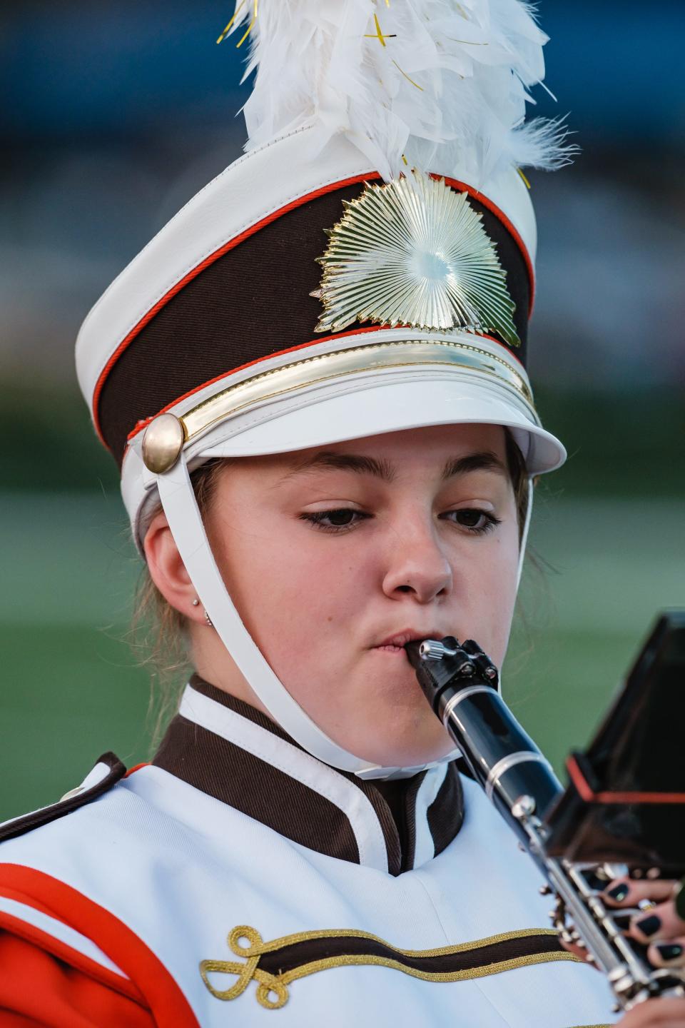 Claymont High School's Naomi Hallman is one of three marching band members traveling to New York City this year to play in the Macy's Thanksgiving Day Parade. The others are Dawson Cox and Alex Douglas.