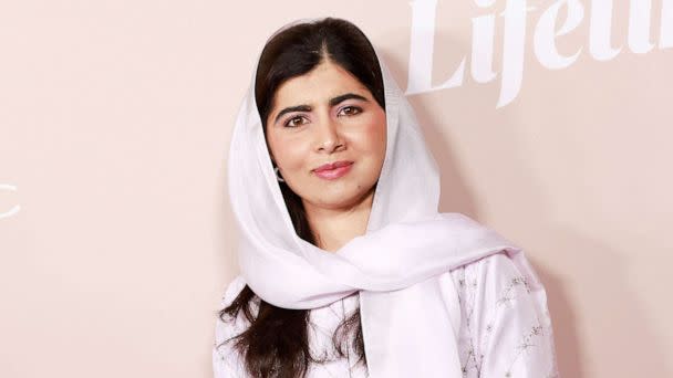 PHOTO: Malala Yousafzai arrives for the Variety Power of Women event at the Wallis Annenberg Center for the Performing Arts in Beverly Hills, Calif., Sept. 29, 2022. (Michael Tran/AFP via Getty Images, FILE)