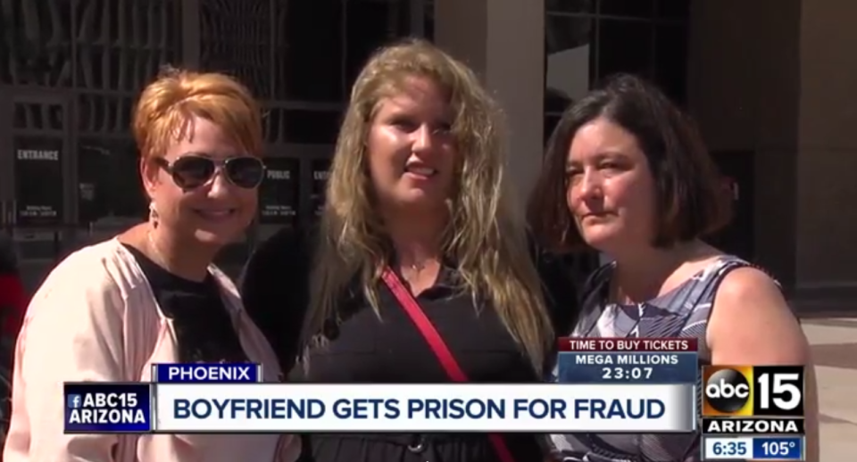 These women informed police about the online dating scammer, who ended up pilfering more than $1 million from his victims.