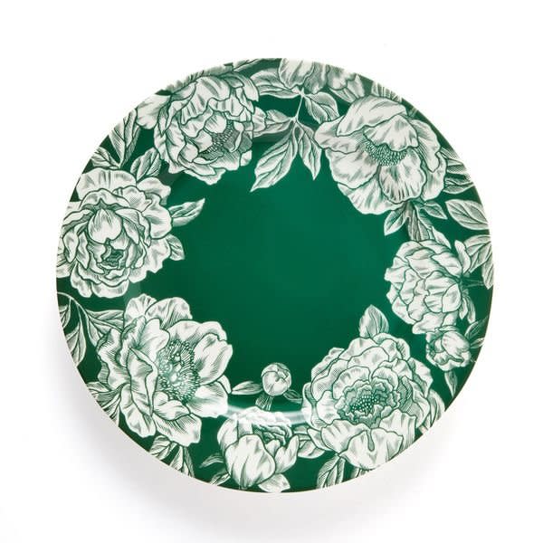 goop x Social Studies Dinner Plate in green floral