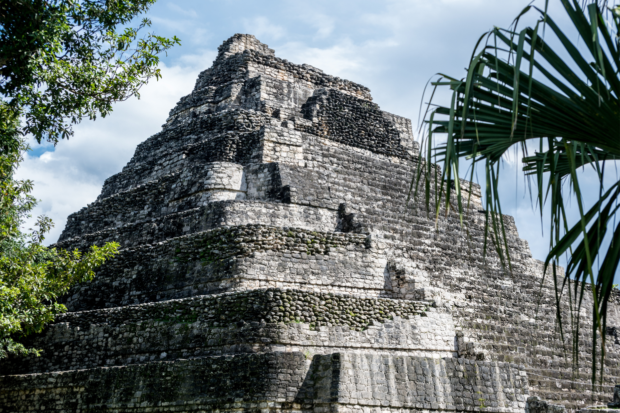 The Chacchoben Ruins Pyramid 