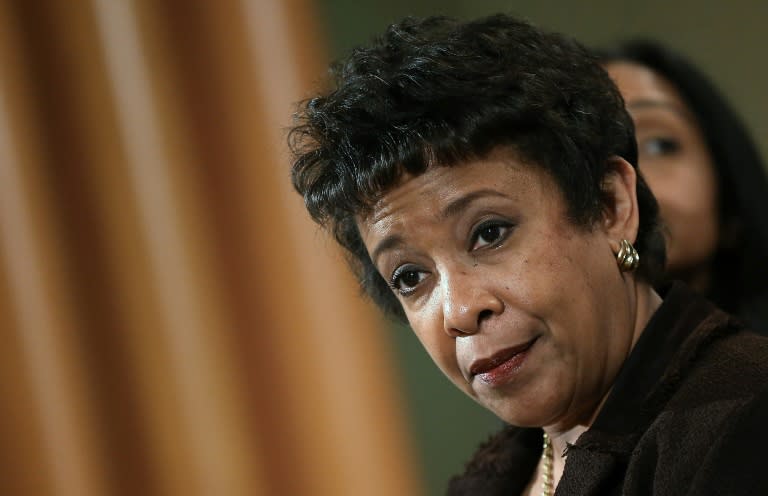 US Attorney General Loretta Lynch, pictured on December 7, 2015, said lawyers from the Justice Department's civil rights division will lead the federal probe into the Chicago police force