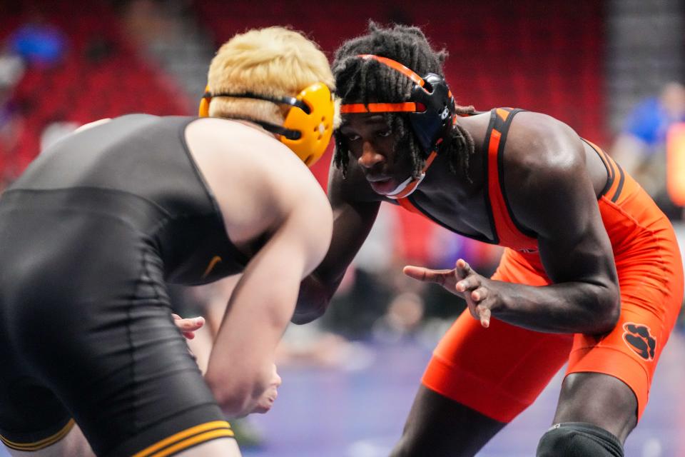 Valley's Cinsere Clark battled back from losing in the second round of the state tournament to clinch third place.