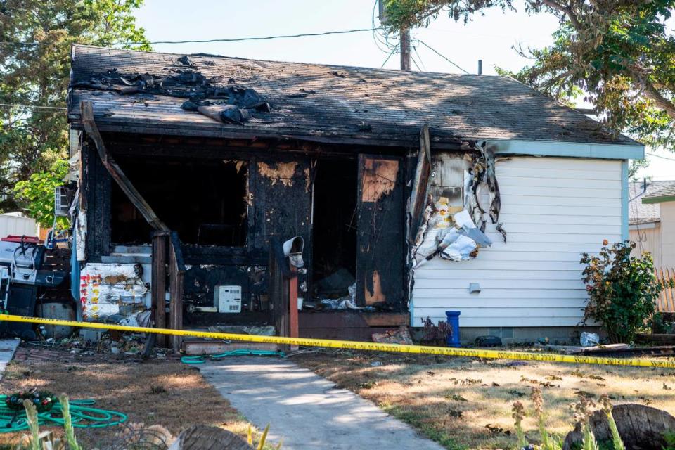 A fireworks fire destroyed this Richland home and critically injured a man on 2020, but people continued to set off fireworks nearby as it burned, said Kennewick Fire Chief Chad Michael.