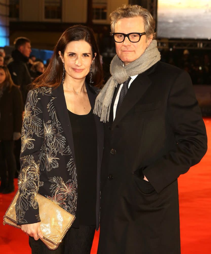 Livia Giuggioli and Colin Firth