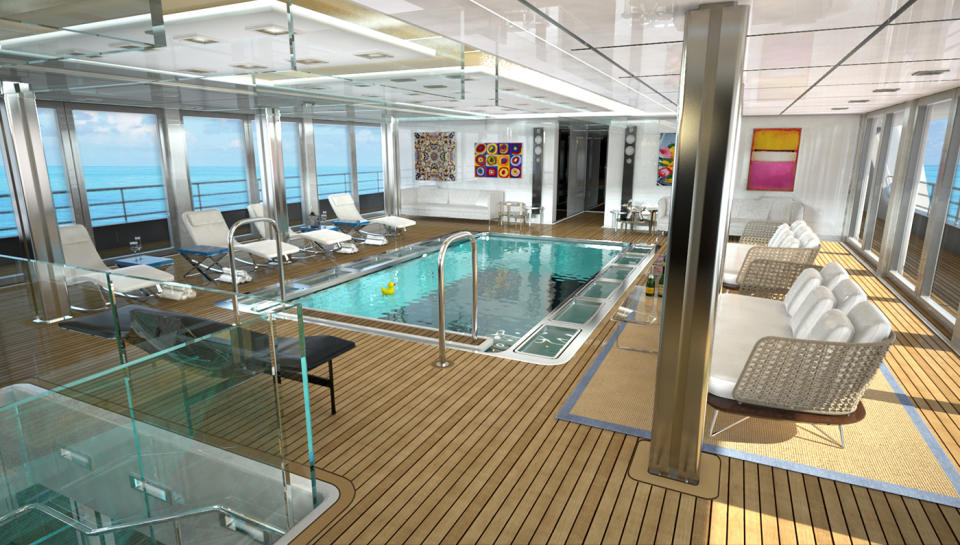 New York–based Gill Schmid Design released plans last week for a 295-foot steel-hulled ice-class explorer yacht it designed in conjunction with Cape Town firm Tim Dempers Studio. Taking yachting to the extreme, this explorer was created for the adventurous sailor who envisions cruising among polar ice caps and remote tropical waters—all while comfortably settled into a luxuriously appointed vessel with room for 26 passengers and 40 crewmembers.