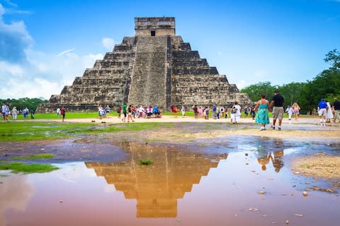 Kukulkan pyramid in Chichen Itza, one of 7 New Wonders in Mexico - Credit: Patryk Kosmider - Fotolia/Patryk Kosmider