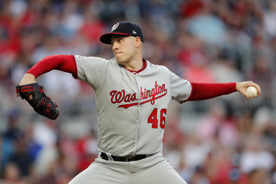 Washington Nationals starting pitcher Patrick Corbin was arguably the best signing in free agency last winter. (AP Photo/John Bazemore)