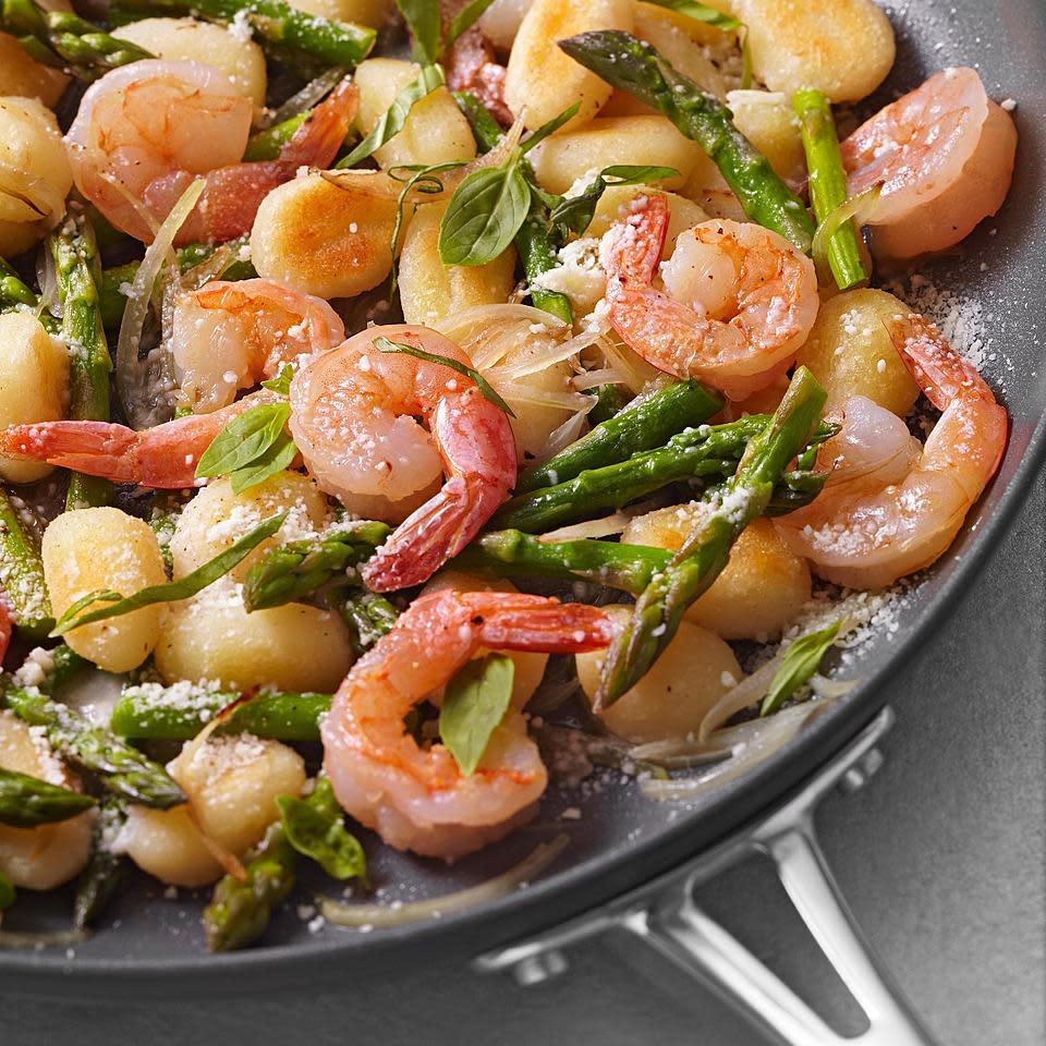 Skillet Gnocchi with Shrimp & Asparagus