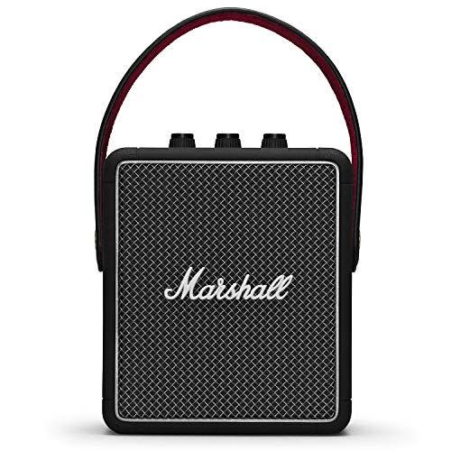 <p><strong>Marshall</strong></p><p>amazon.com</p><p><strong>$149.99</strong></p><p><a href="https://www.amazon.com/dp/B07Q12WDP2?tag=syn-yahoo-20&ascsubtag=%5Bartid%7C10063.g.34804742%5Bsrc%7Cyahoo-us" rel="nofollow noopener" target="_blank" data-ylk="slk:Shop Now;elm:context_link;itc:0;sec:content-canvas" class="link ">Shop Now</a></p><p>Marshall took inspiration from their iconic guitar amps when designing the Stockwell II wireless speaker. Its controls include a trio of dedicated rotating knobs for adjusting the volume, as well as the bass and treble outputs. The speaker has a rugged design and an IPX4 rating for water resistance.</p><p>The sound quality of the Stockwell II is excellent, as Marshall partnered with Blumlein Stereo to give the speaker the ability to deliver an immersive, multidirectional audio experience that's among the best in its price range. </p><p>Other key features of the product include Bluetooth 5.0 connectivity and the ability to wirelessly connect to multiple audio sources. In case you're looking to gift more decibels, consider the larger <a href="https://www.amazon.com/dp/B07QJD5MT4?&tag=bp_links-20&ascsubtag=[artid|2089.g.23630629[src|[ch|[lt|" rel="nofollow noopener" target="_blank" data-ylk="slk:Marshall Tufton;elm:context_link;itc:0;sec:content-canvas" class="link ">Marshall Tufton</a> speaker instead.</p>