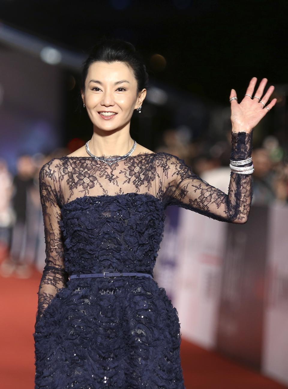 Hong Kong actress Cheung poses for photographers at the 50th Golden Horse Film Awards in Taipei