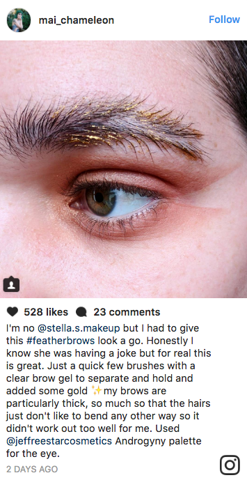 Beauty bloggers on Instagram have invented an eyebrow style called #FeatherBrow that literally look like feathers, and it's causing division among commenters.