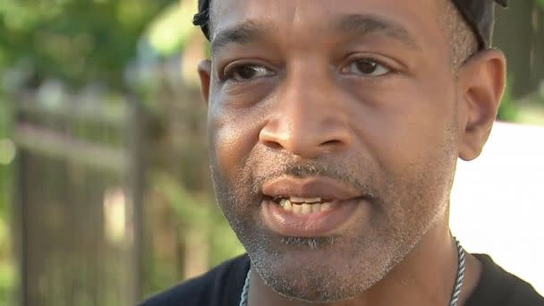 PHOTO: Lavar Reynolds, the uncle of 14-year-old Shawn Frye, who was shot to death in Queens, New York, on Aug. 3, 2022, speaks to WABC.  (WABC)