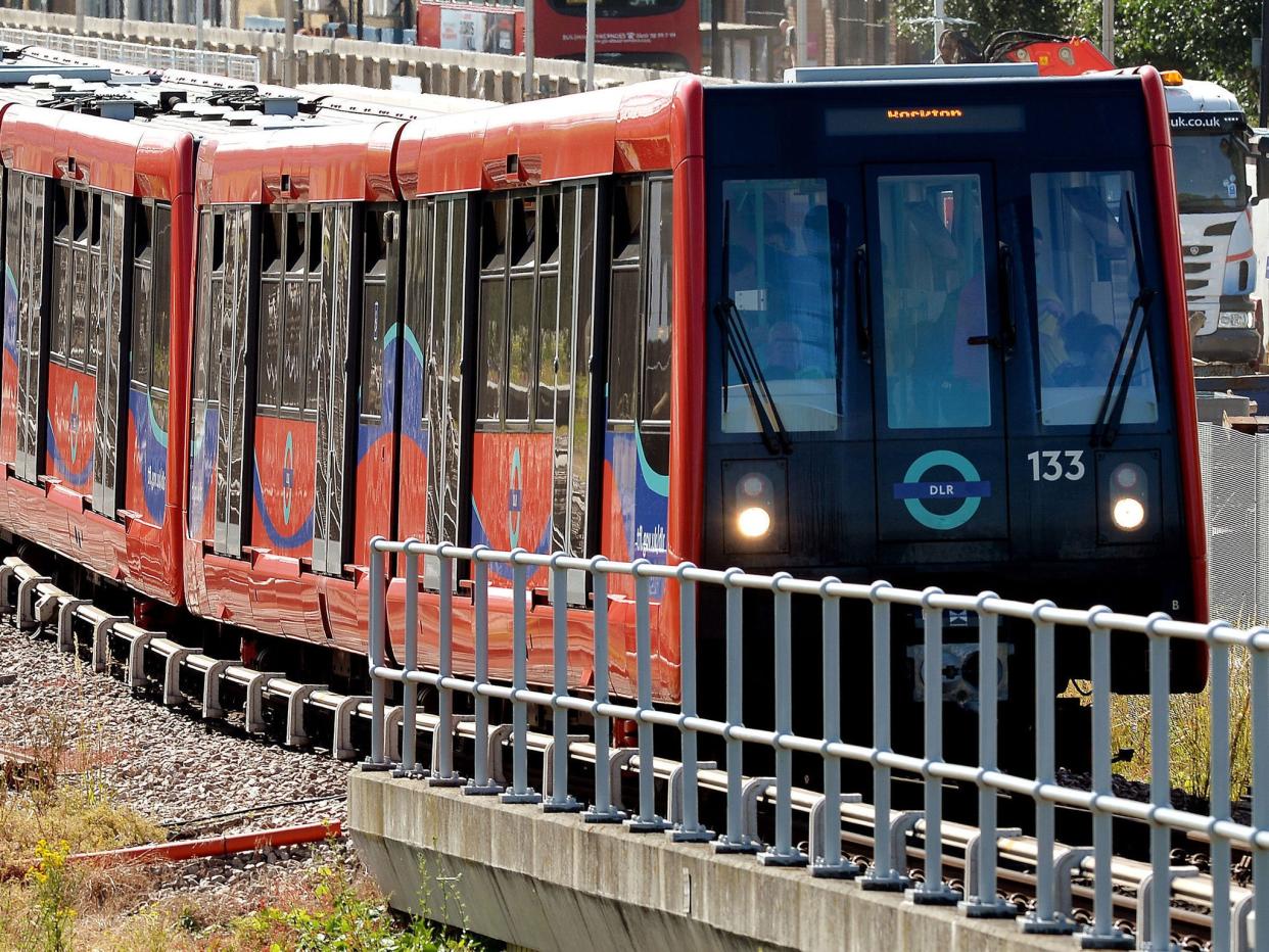 Running normally: the Marathon will not now be affected by a strike on the London Docklands rail network: PA